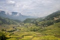 Terraced Rice Fields and Landscapes in Sapa of Vietnam Royalty Free Stock Photo